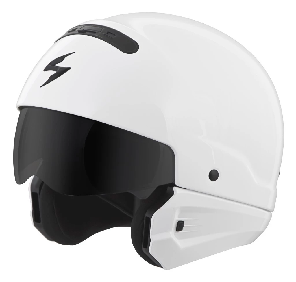 Scorpion EXO Covert White Helmet 6 Scorpion EXO Covert White Helmet - Image 4