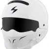 Scorpion EXO Covert White Helmet