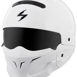 Scorpion EXO Covert White Helmet