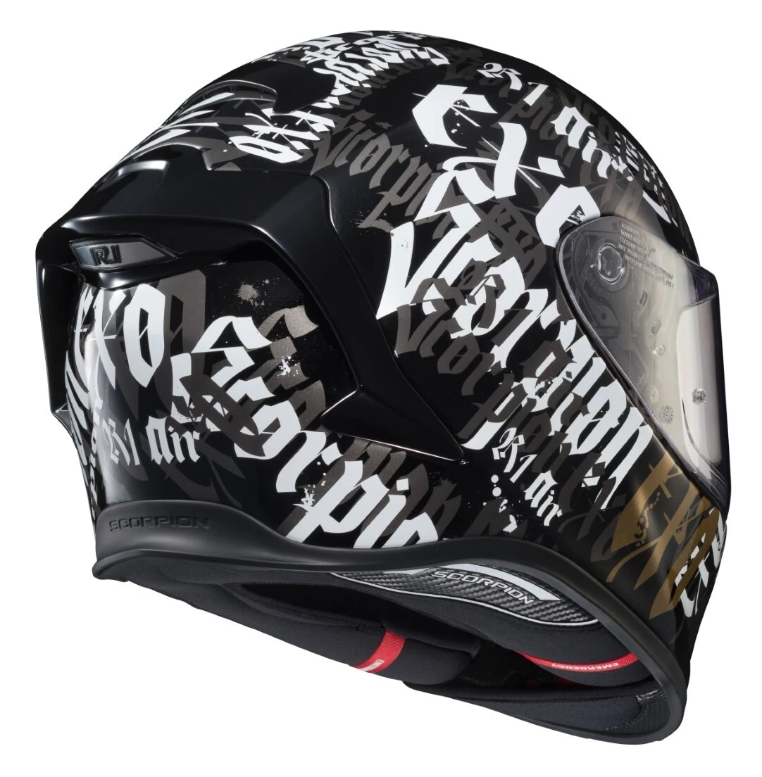 Scorpion EXO-R1 Air BlackLetter Helmet 5 Scorpion EXO-R1 Air BlackLetter Helmet - Image 3