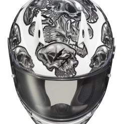 Scorpion EXO-R320 Skull-E Helmet -Scorpion Sales 2022 scorpion exor320 skull e helmet silver 3