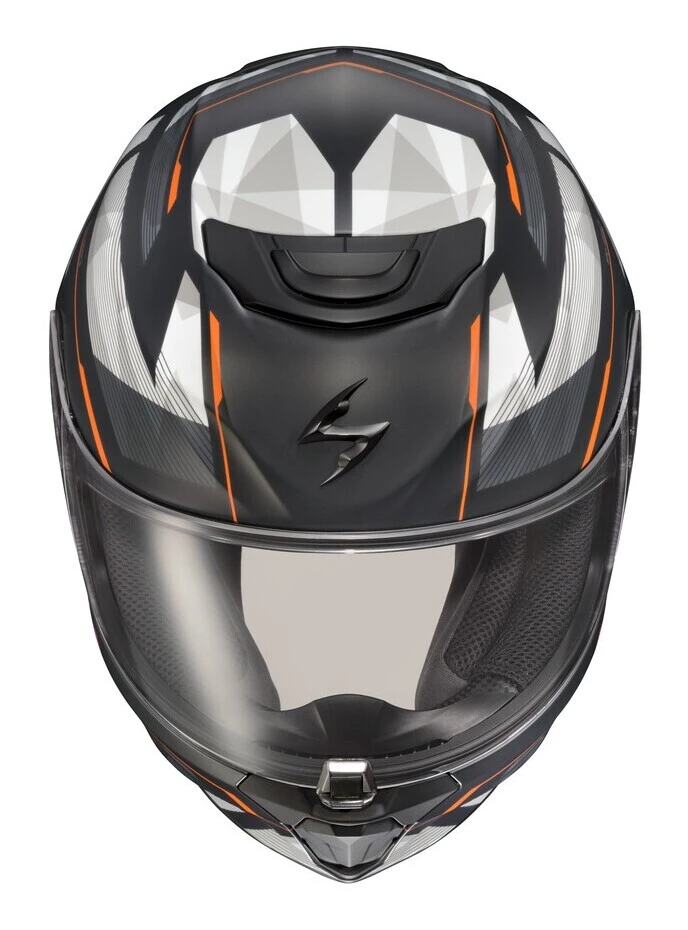 Scorpion EXO-R420 Engage Helmet Black/White/Orange / LG [Open Box] - Image 4